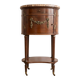 Louis XV bedside table in wood and marble