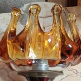 Pair of wall lamps Murano Mazzega, 1970