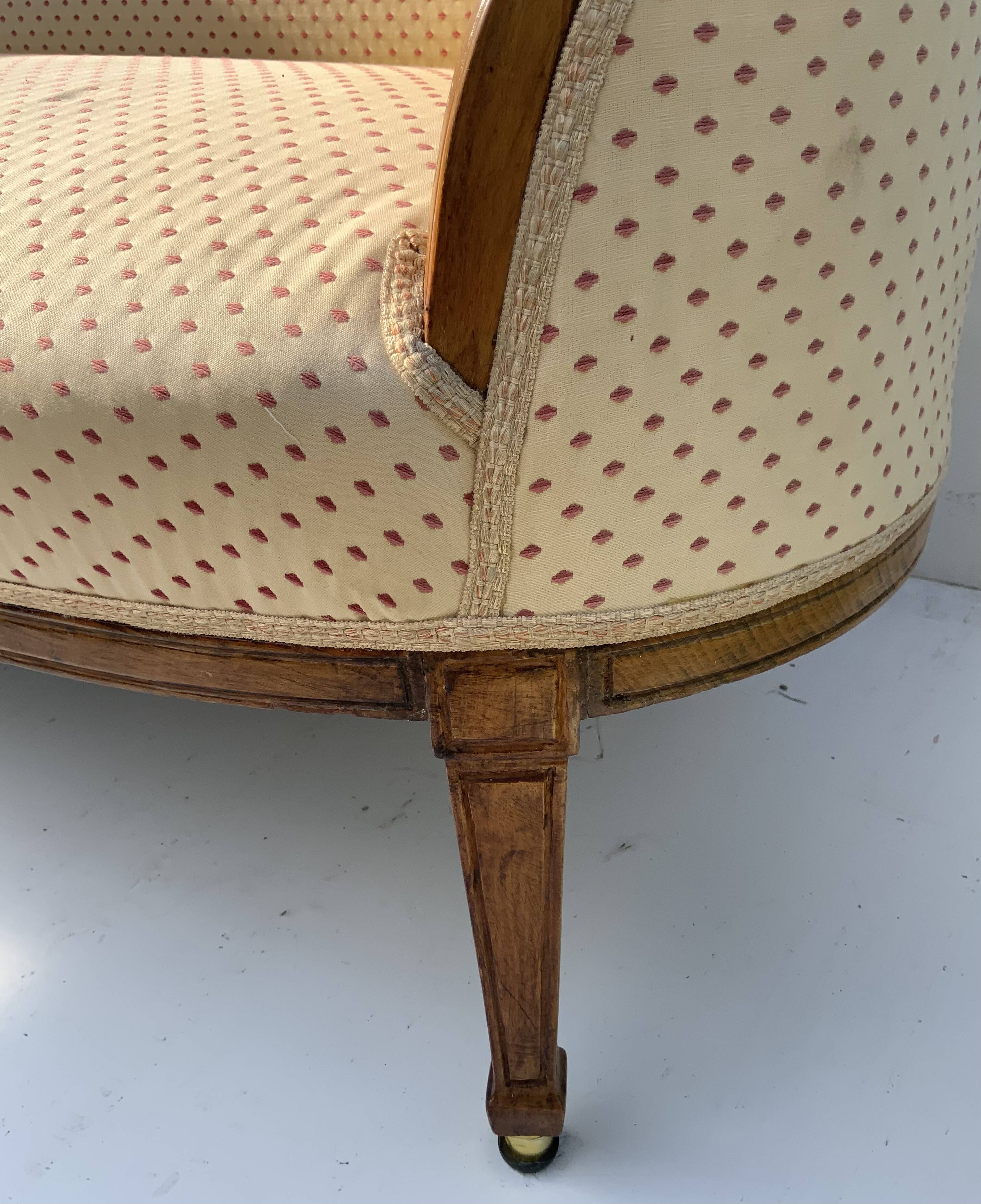 Antique Swedish sofa 3 seater late 1800s