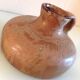 Flat vase in brown 60s-70s