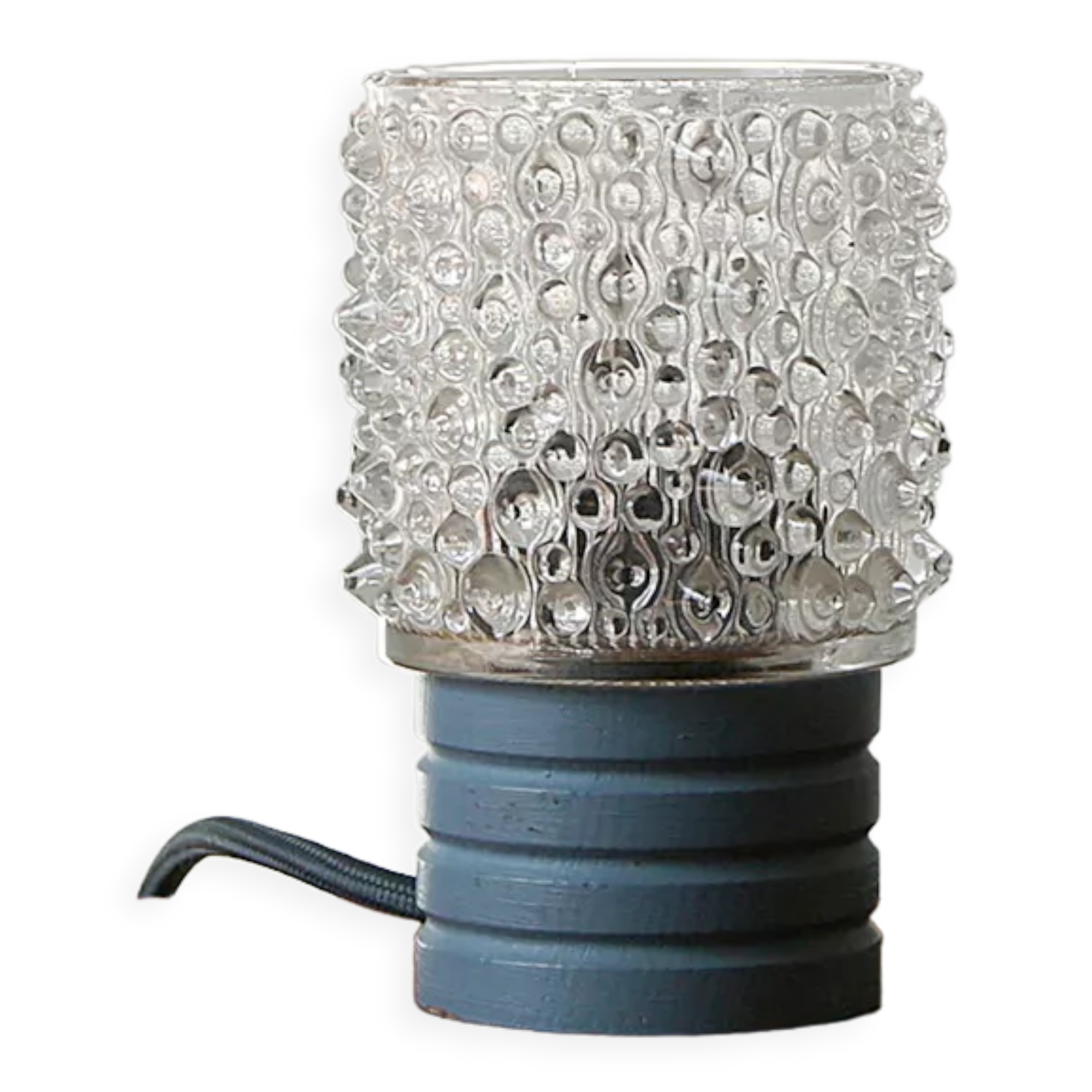 Mid-century blue table lamp, 1960s