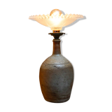 Table lamp sandstone and lampshade year 80
