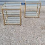 Paire de tables d'appoints Belgochrom 1970