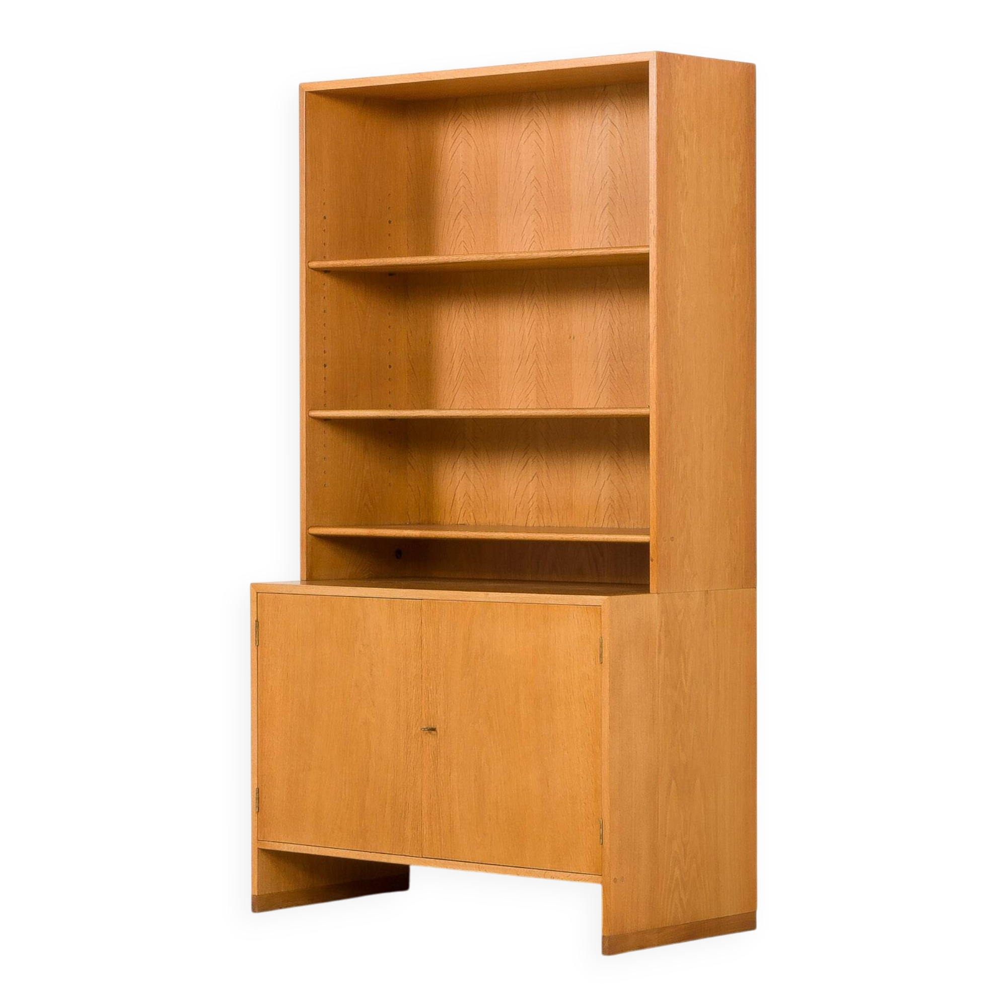 Hans Wegner mid-century oak bookcase, RY Mobler, 1960s