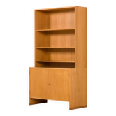 Hans Wegner mid-century oak bookcase, RY Mobler, 1960s
