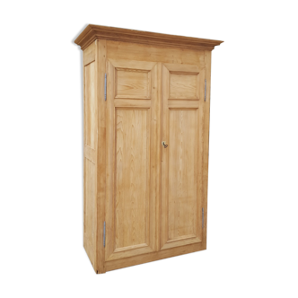Antique fir cabinet sandblasted raw