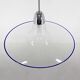 Space Age Italian Bubble Glass & Chrome Pendant Light, 1970's