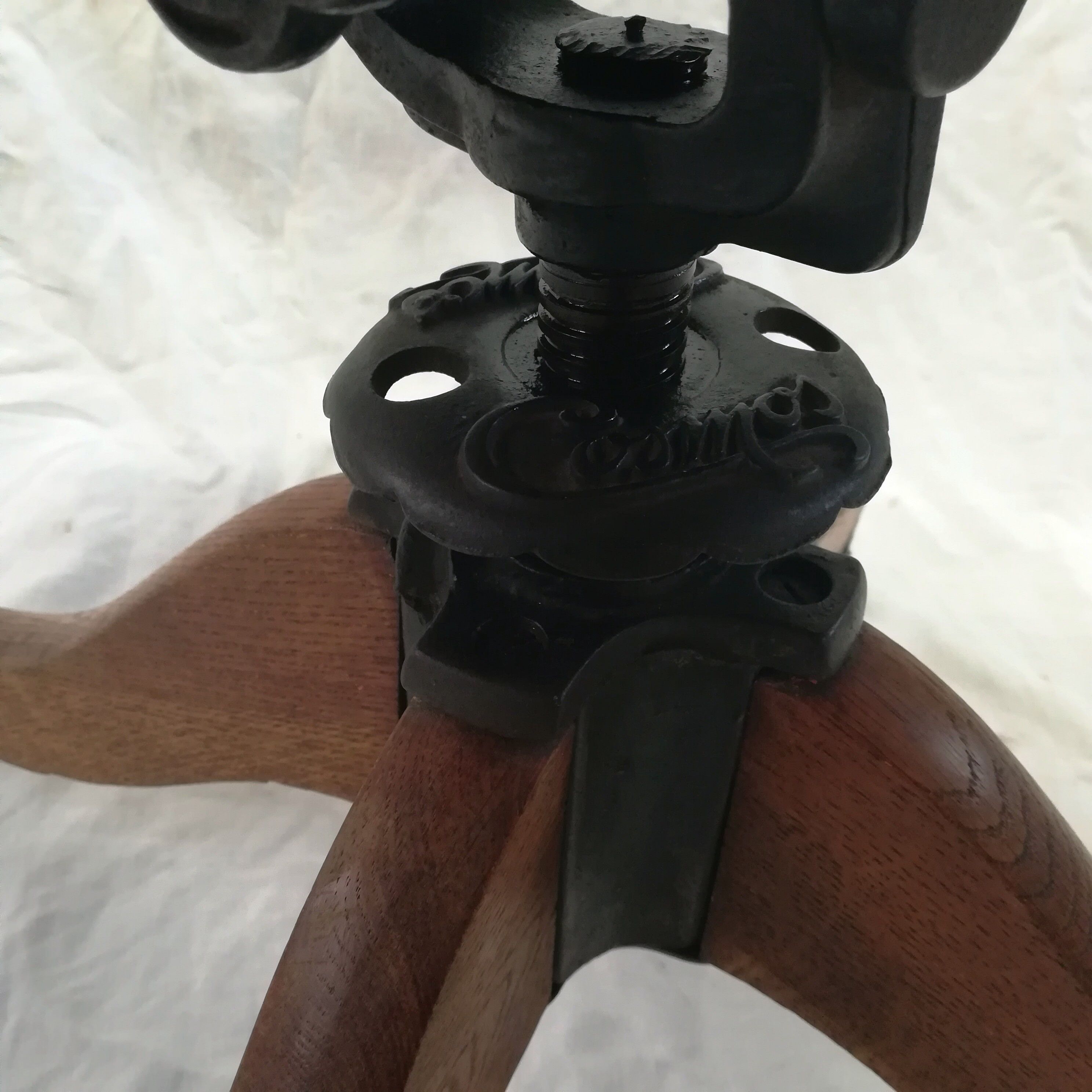 Adjustable swivel American armchair 1900