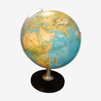 Globe terrestre lumineux années 60 Nova Rico 50cm