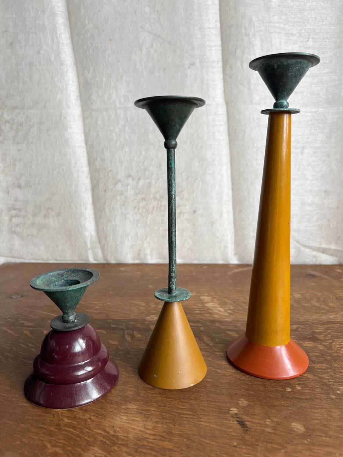Memphis trio candlesticks