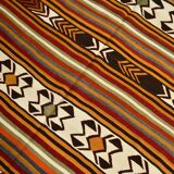 5x9 Striped Anatolian Kilim Rug, Turkish Kilim Rug, 148x264Cm