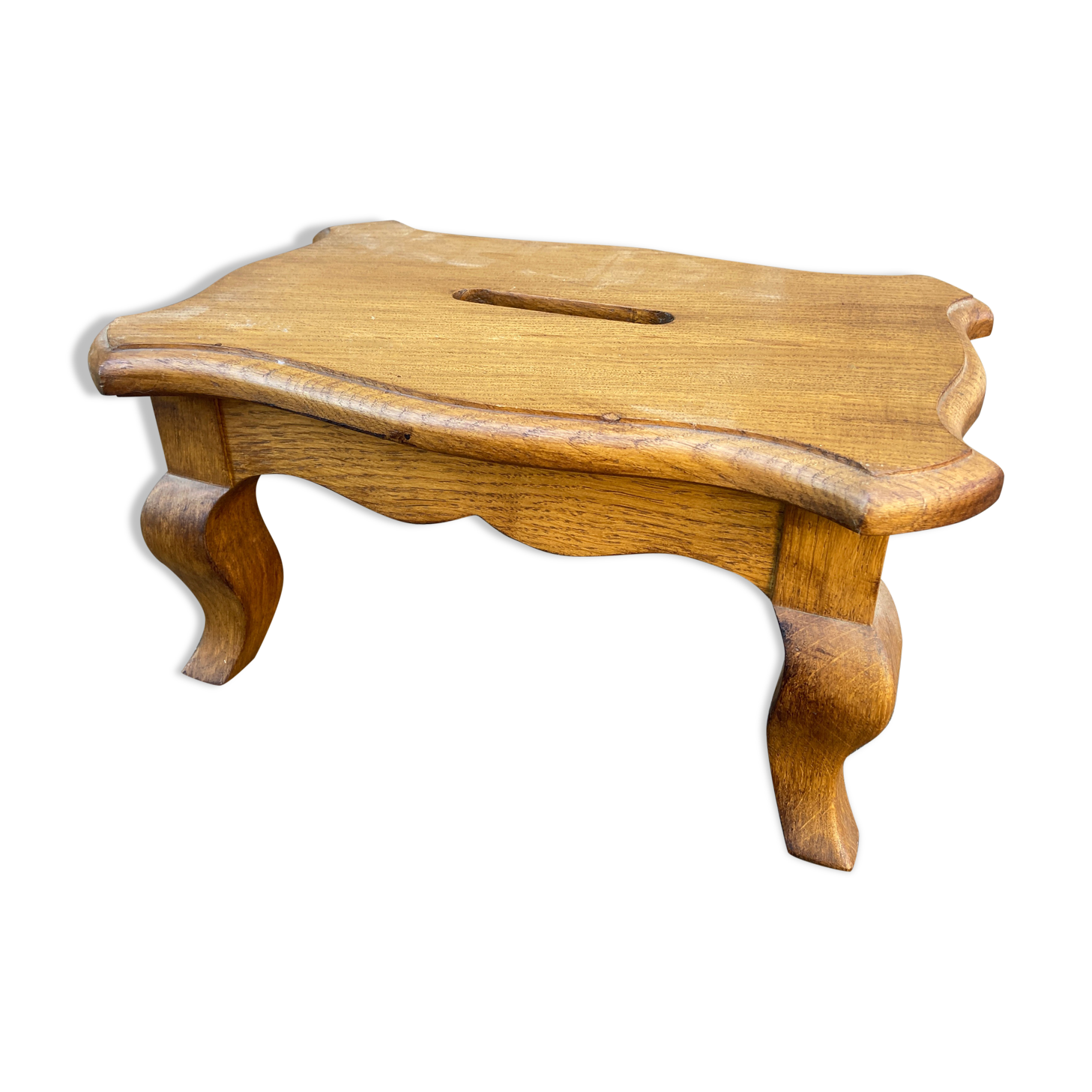 Footrest style Louis XV oak 1950