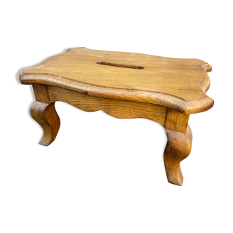 Footrest style Louis XV oak 1950