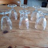 6 old glasses