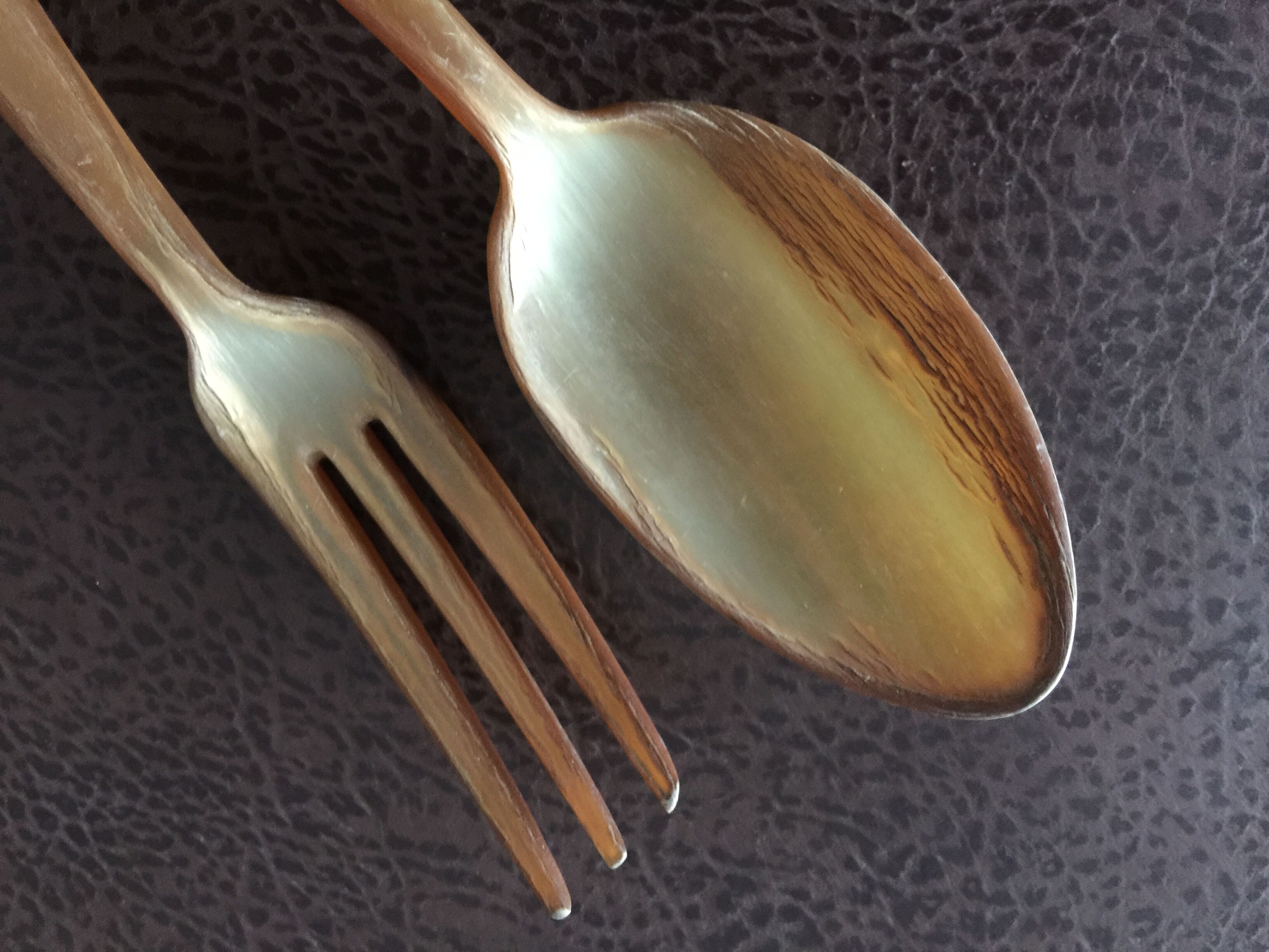 Horn salad cutlery from the 60s