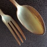 Horn salad cutlery from the 60s