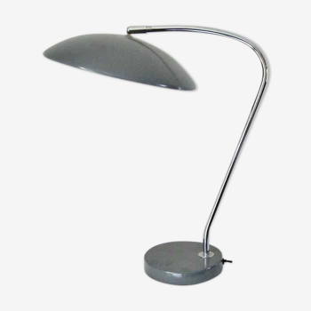 Enamelled metal desk lamp