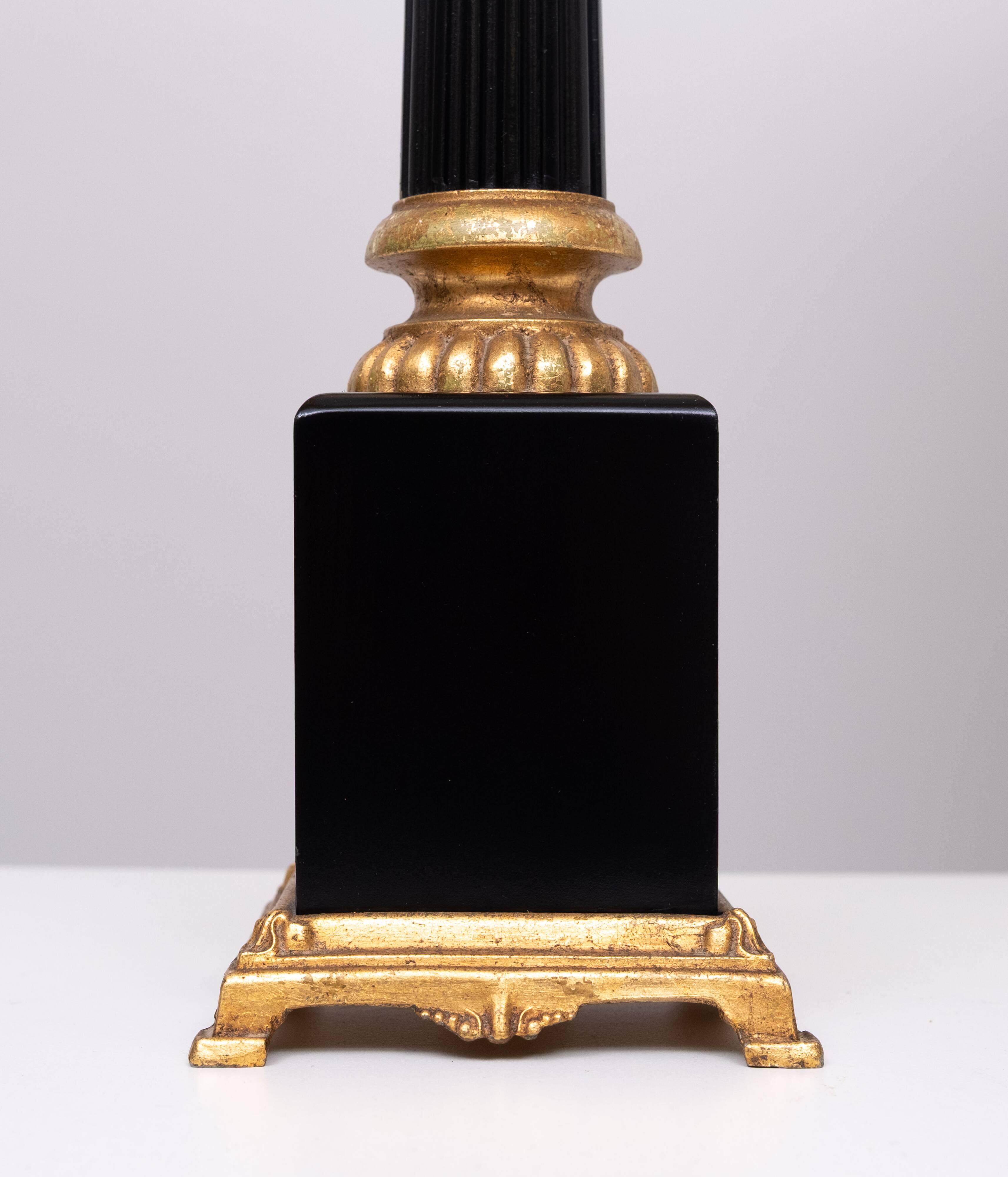 pair Large Colum Table lamps by Loevsky & Loevsky USA 1970s