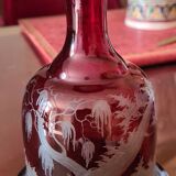Bohemian crystal bottle