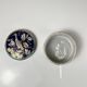 Boîte en porcelaine chinoise bleue motif oiseau & fleurs