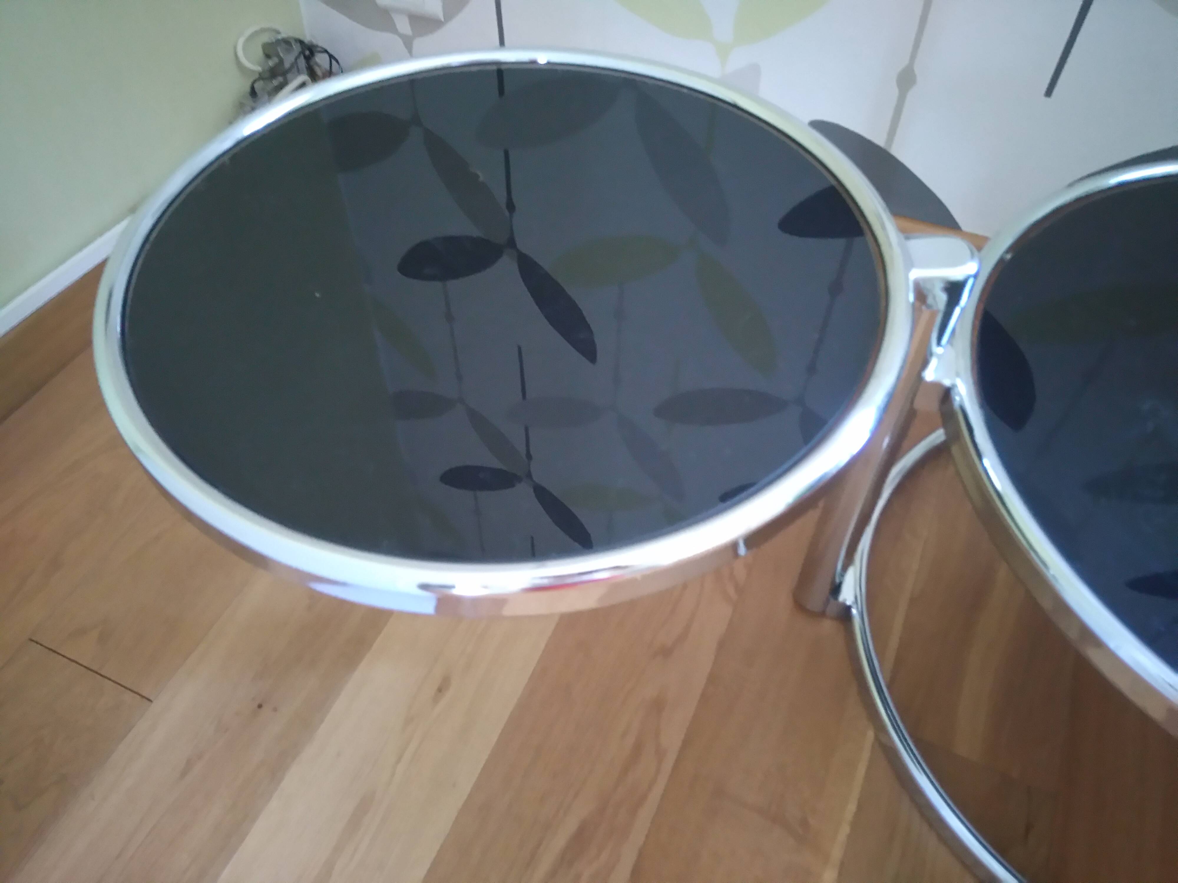 Table basse ronde années 70