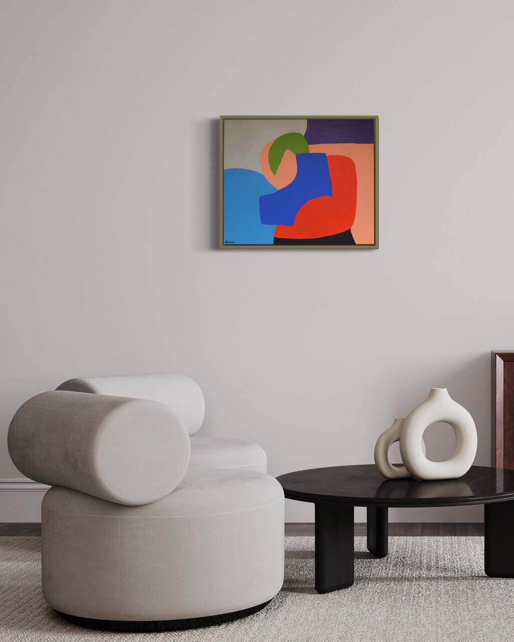 Modern colorful abstract painting
