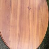 Table ovale ancienne en cerisier pieds parapluie