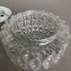 Modernist Floral Glass Wall Light Sconce Made by Hillebrand, Germany, 1970s
