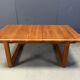 Mid-century solid teak Scandinavian coffee table, 1970s
