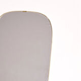 Vintage brass mirror, H77cm