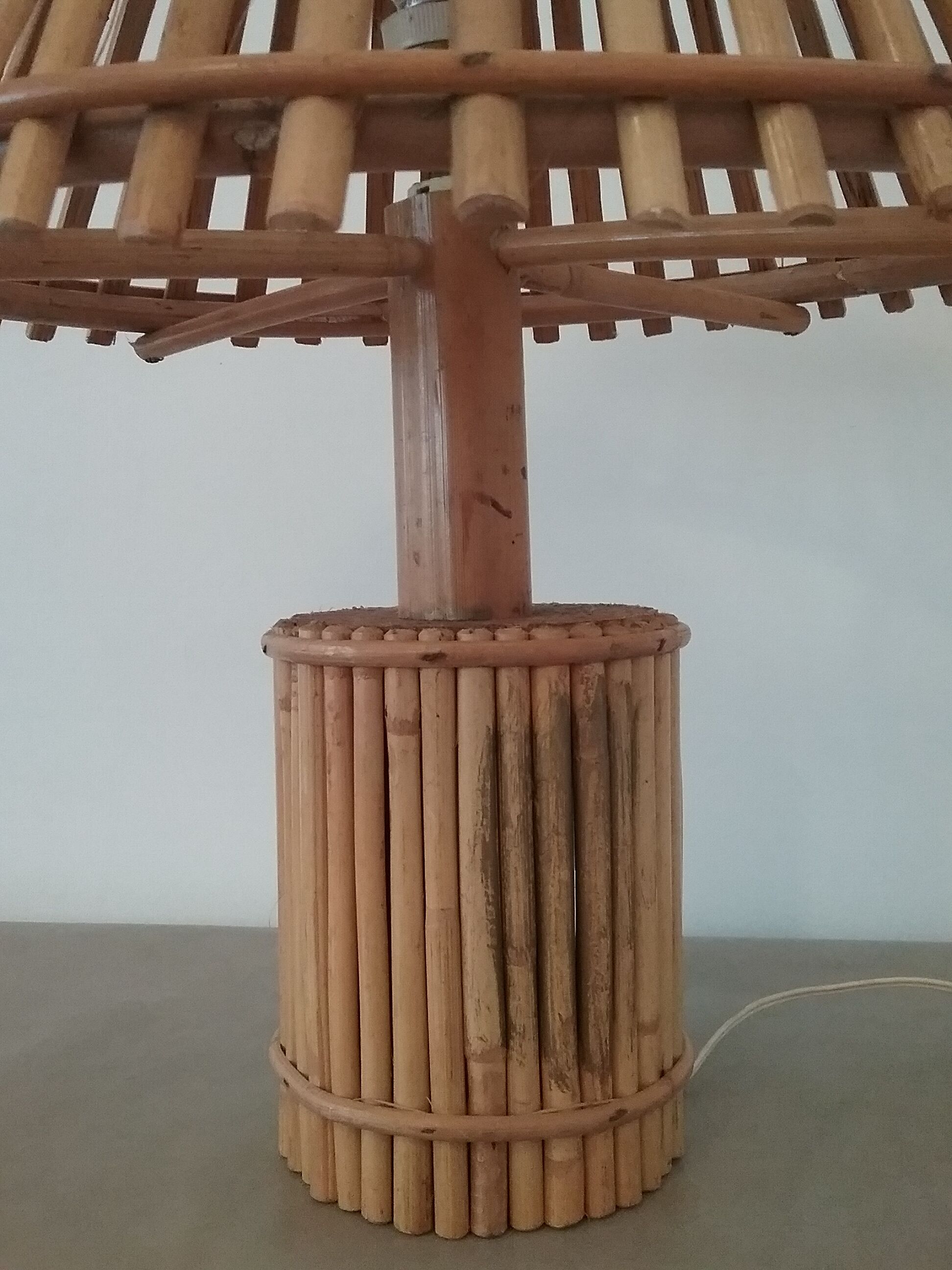 Vintage bamboo lamp