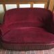 Toad red velvet sofa