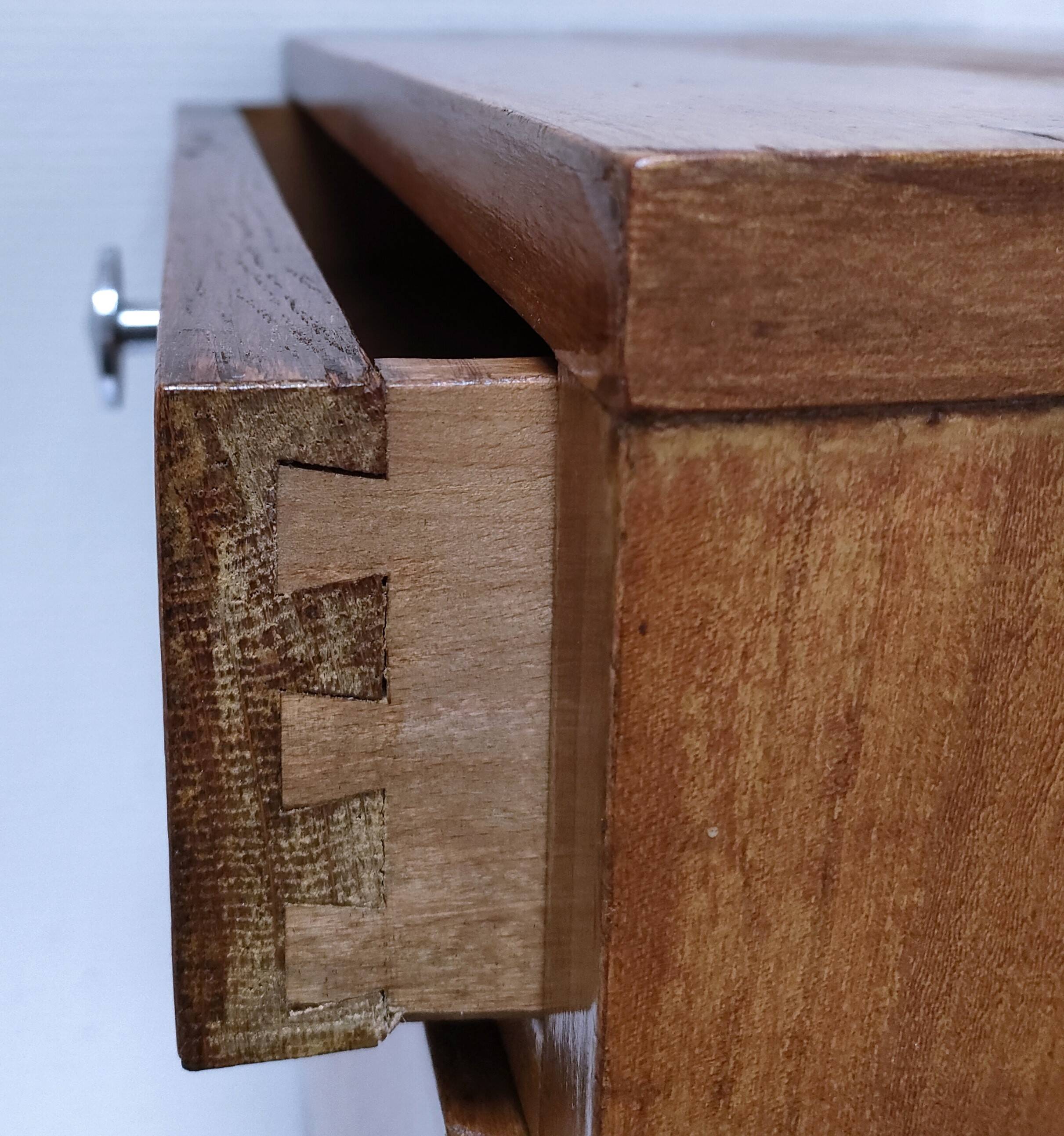 60s designer wooden bedside table