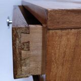 60s designer wooden bedside table