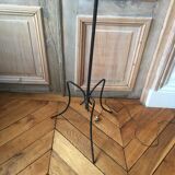 Floor lamp black forge iron