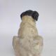 Chien en terre cuite peinte