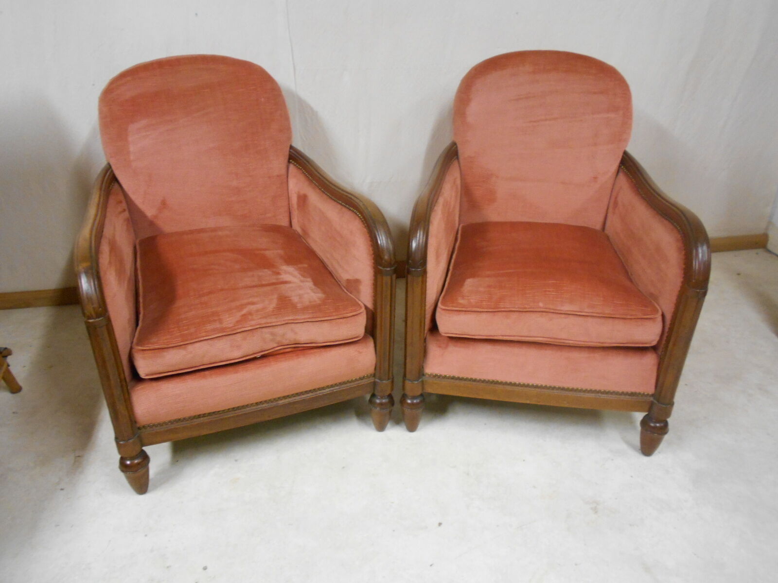 Pair of art deco armchairs
