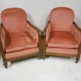 Pair of art deco armchairs