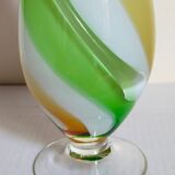 Vintage two-tone glass vase 39 cm