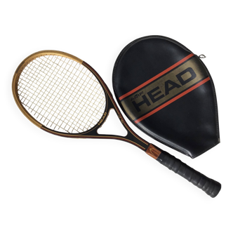 Head graphite vintage wooden racket