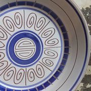Cinq assiettes creuses céramiques M.B.F.A  PORNIC vintages service Daphné