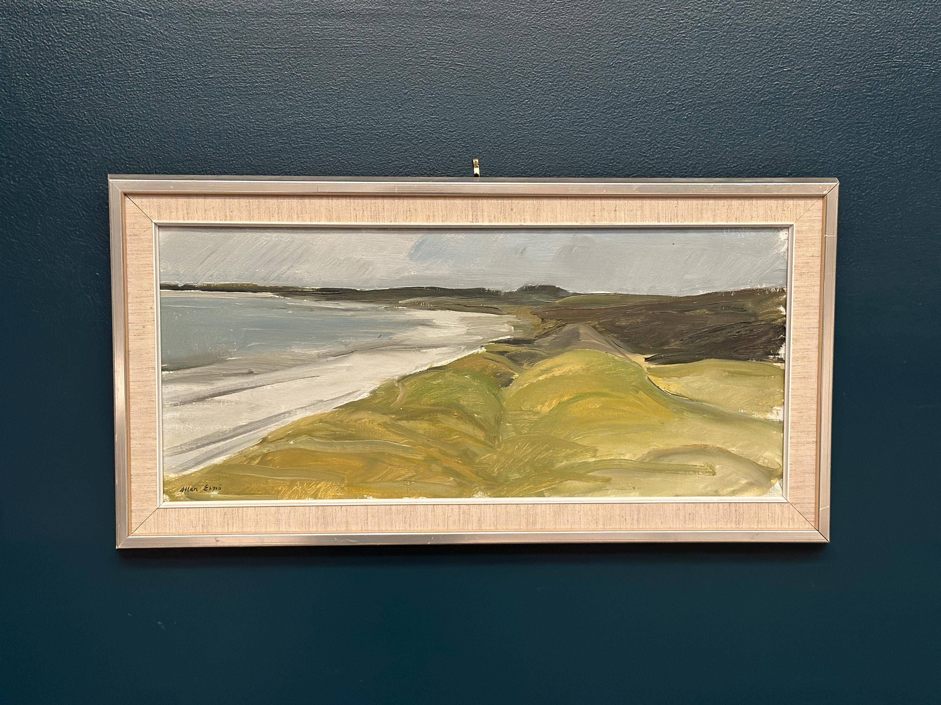Original Swedish Oil On Canvas – Landscape By Allan Erwö – Vintage & Framed