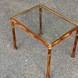 Scandinavian Art Deco style golden elm coffee table, 1960s