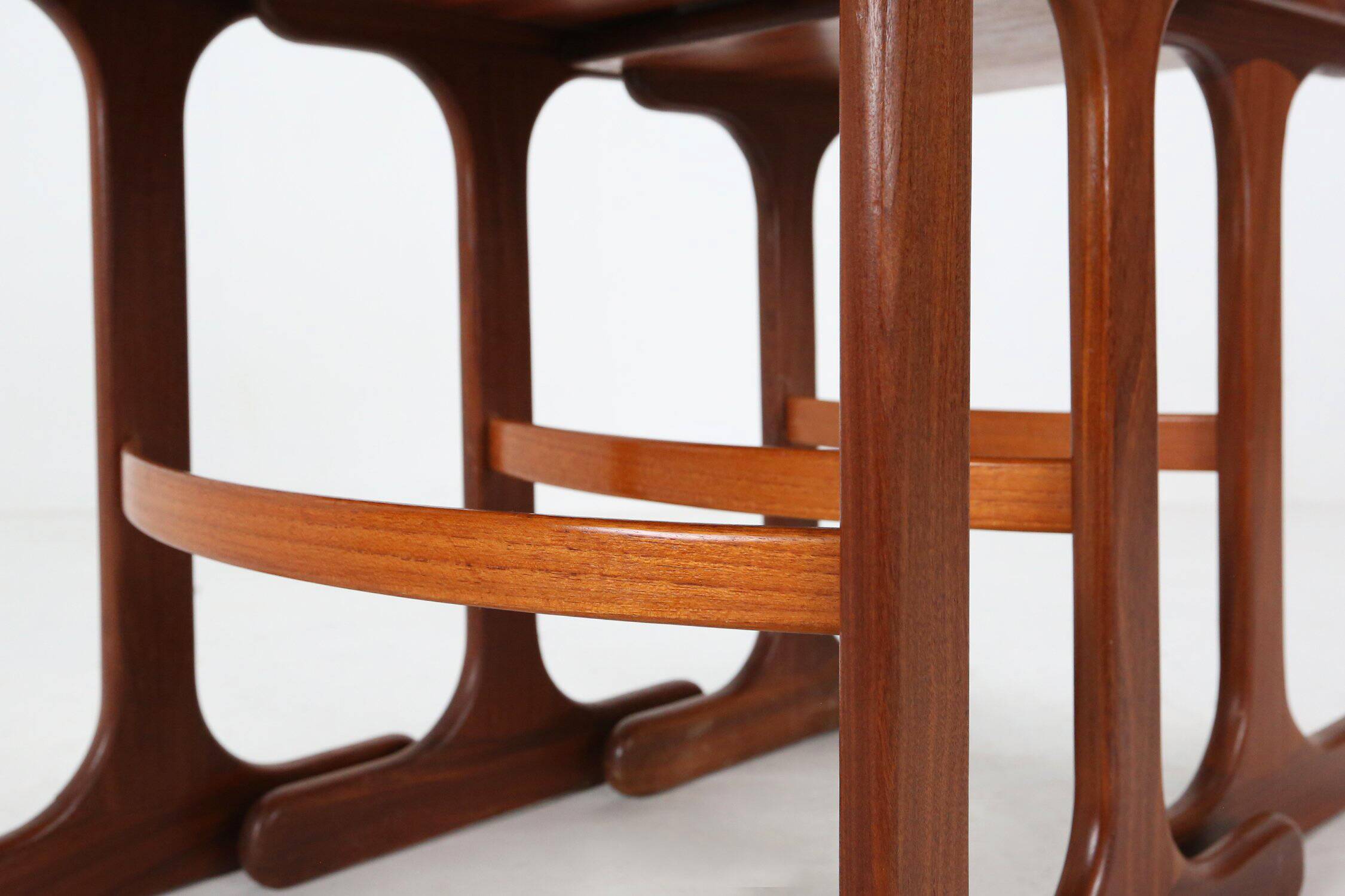Set of 3 teak wood nesting tables by G-Plan, 1970s, UK ca. 1970