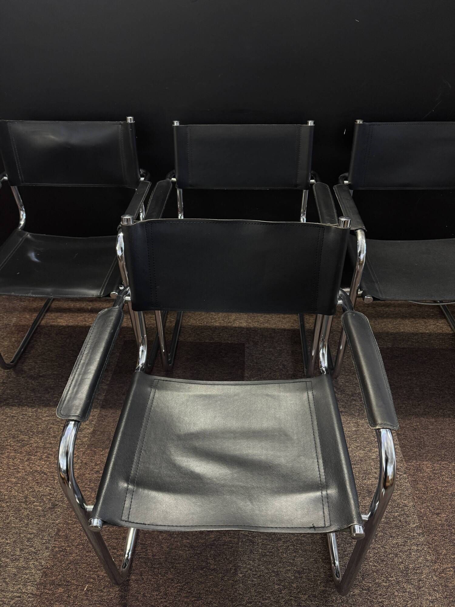 Armchair in the style of Marcel Breuer – sled base