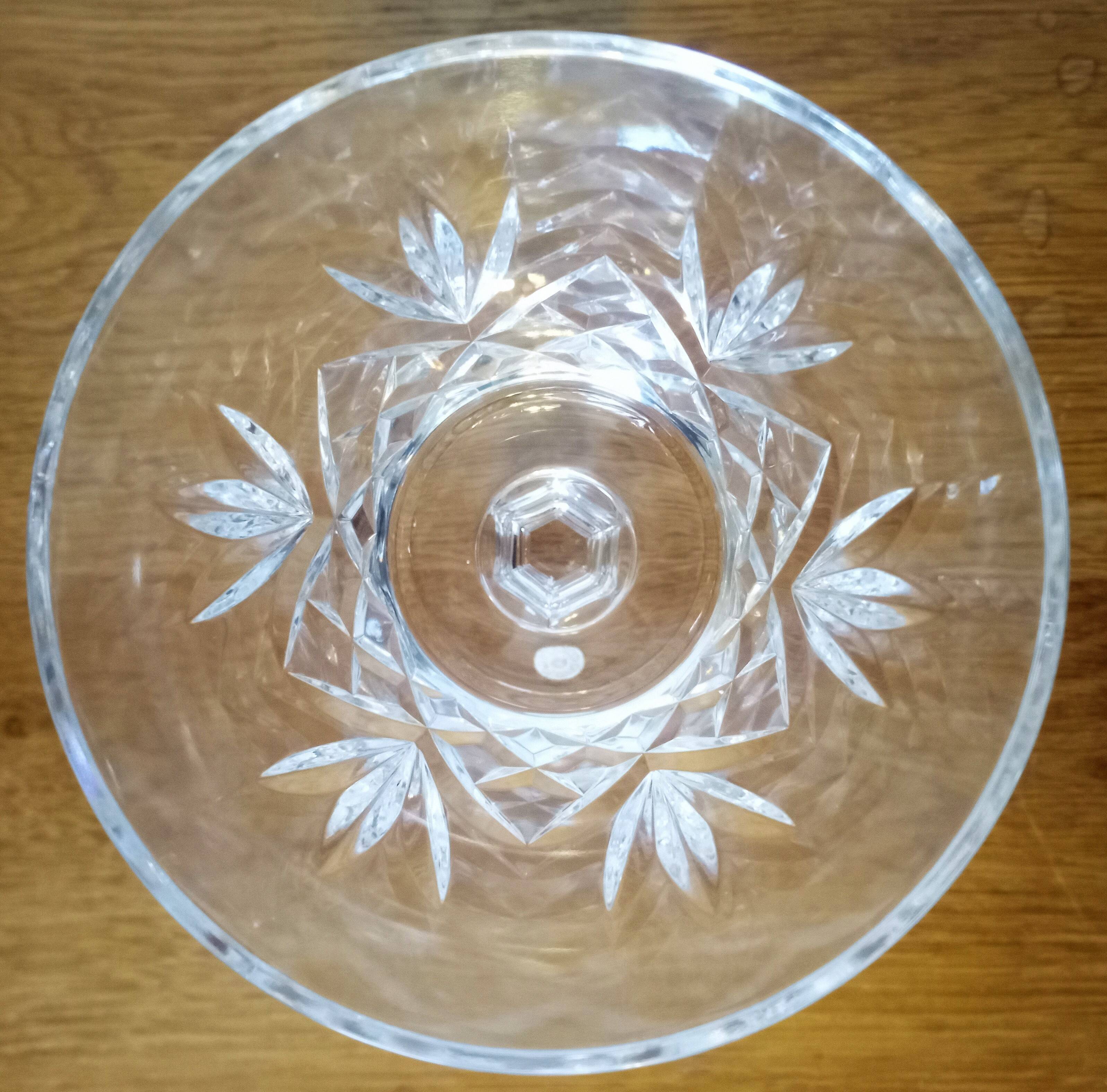 Val St Lambert crystal red wine glasses