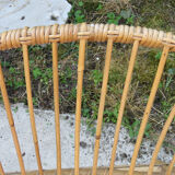 Armchair shell rattan of the 1960s