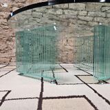 Italian glass coffee table 1970s