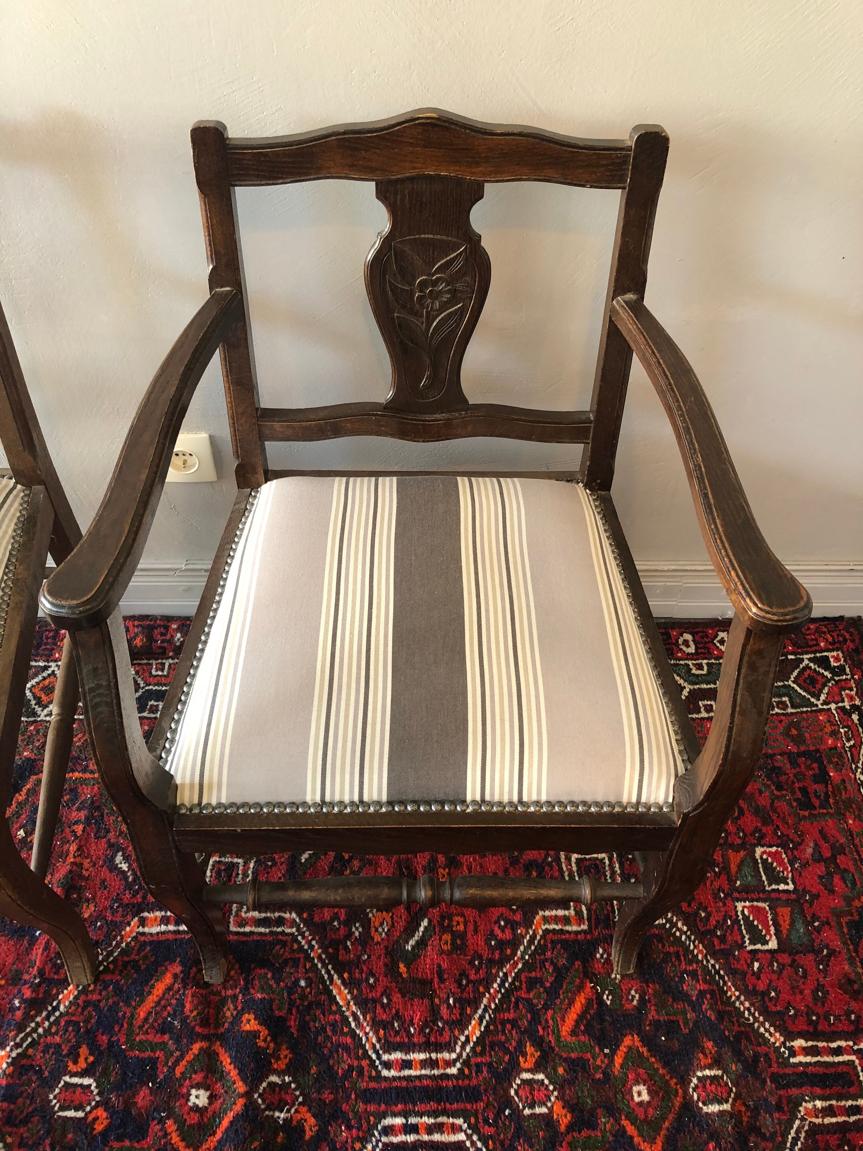 Pair of antique armchairs