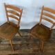 Series of 20 Scandinavian chairs or vintage wooden bistro